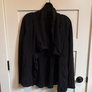 lululemon athletica Black Draped Sweatshirt
